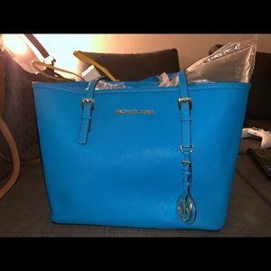 Michael Kors Blue Bucket Tote!